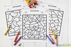 Kindergarteners and preschoolers are ready to learn. Free Easter Color By Number Worksheets