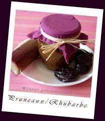 Confiture De Rhubarbe Et Pruneaux Thermomix Confiture Rhubarbe Confiture Rhubarbe