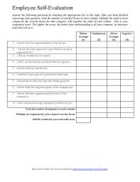 Printable Employee Evaluation Form Template Customize