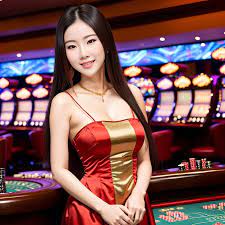 Premium Photo | Portrait of asian woman at casino generative art by AI