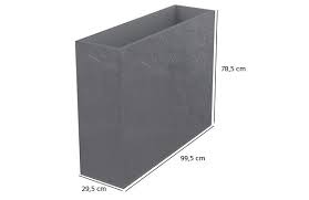 Jardiniere Rectangulaire Volcania Effet Pierre 63 L Eda Jardiniere Rectangulaire Balconniere Jardiniere Terrasse