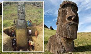 1100 and 1500 by ancient polynesians. Archaeology Breakthrough Easter Island Statue S Hidden Bodies Discovered By Experts World News Express Co Uk