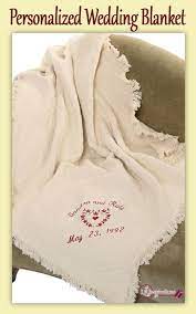 Can be embroidered with wedding anniversary year and couples name. Personalized Wedding Blanket Blanket Will Be Embroidered With Saying Or Names Shown Personalized Blankets Wedding Embroidered Blanket Personalized Embroidered
