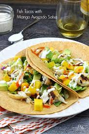 Instructions season the fish with a little salt and pepper on both sides. Fish Tacos With Mango Avocado Relish Call Me Pmc Fish Recipes Fish Tacos Easy Fish Taco Recipe