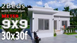 With at least 12 meters width, this house design can conveniently. House Plans 9x9 Meters 30x30 Feet Terrace Roof Samhouseplans