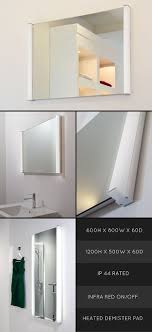 Most bathroom mirrors and mirror cabinets are best placed above the sink, but that's not to say you can't get more creative. Heated Bathroom Mirrors Heated Bathroom Mirror With Lights