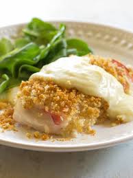 The ham and swiss cheese are arranged on top of the chicken breast and rolled together then dredged in bread crumbs. Chicken Cordon Bleu Recipe The Girl Who Ate Everything