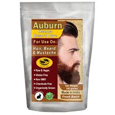 1 Pack Of Auburn Henna Beard Dye For Men 100 Natural Chemical Free Dye For Hair Beard Mustache The Henna Guys Buy Online In Gibraltar At Desertcart