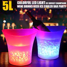 Buy champagne ice buckets & serve champagne on ice. Buy 5l 7 Color Changing Led Light Ice Bucket Bars Nightclubs Ice Bucket Champagne Beer Bucket Plastic At Affordable Prices Free Shipping Real Reviews With Photos Joom
