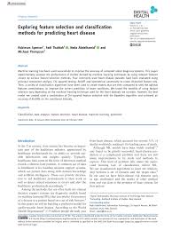Jan 10, 2021 · if you want to test your heart health on your own, time yourself walking up four flights of stairs. Pdf Exploring Feature Selection And Classification Methods For Predicting Heart Disease