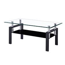 Customizable to your size preferences. Nola Furniture Devon Rectangular Glass Coffee Table 2 Tier Walmart Canada