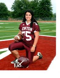 Brianna Ziegler, girl football player, scores big in Newton