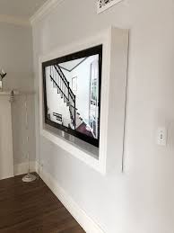 Five Steps To Build A Frame For A Wall Mounted Tv Master Bedroom Extension Master Bedroom Ideas Master Mounted Tv Ideas Bedroom Build A Frame Framed Tv