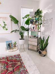 A melding pot of colour, texture and pattern, boho style blends influences and elements from different cultures and eras. Boho Office Decor Home Office Ideas Home Office Decor Boho Office Office Decor