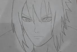 Mechanical pencil 0.5, eraser, black pen, colored pencils (brown, violet, grey), copic markers (r29, bv00, bv02, c3), tria markers (o739, ig02, y119). Artstation Uchiha Sasuke Sharingan Rinnegan Izzat Asyraf