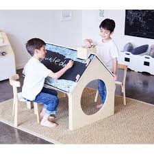 Kids Table And Chairs Activity Craft Tables Playhouse Reversible Chalkboard Table W Muebles Para Ninos Proyectos De Madera Para Ninos Escritorios Para Ninos