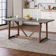 The favorite table style of ancient romans, and ours today, is the trestle table. The Gray Barn 72 Inch Solid Wood Trestle Dining Table Overstock 31288561