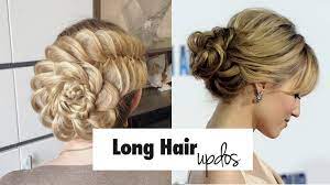 Wrap the entire twisted hair into a bun and secure it with a pin. List Of 28 Easy Yet Stylish Updos For Long Hair Images