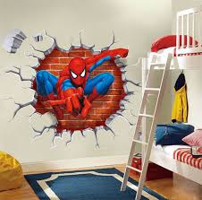 3 13aud Wall Sticker 3d Spider Man Kids Room Decor Children Gift Wall Decals Pvc Ebay Home Garden Spiderman Room Superhero Room Superhero Wall Decals