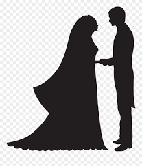 Silhouette marriage, marriage clipart, black, sketch png and vector with transparent background for free download. Bride And Groom Png Clip Art Transparent Png 142060 Pinclipart
