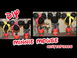 Decorating, food, and other party ideas for a minnie mouse birthday party. Diy Minnie Mickey Mouse Centerpieces Girl S Birthday Party Decorating Ideas Baby S 1st Bday Youtube