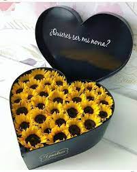One Way Sunflower Gifts Flower Box Gift Flowers Bouquet Gift