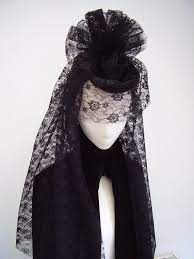 Black Widow Gothic Victorian Headpiece Veiled Fascinator Victorian Hats Fascinator Victorian Gothic