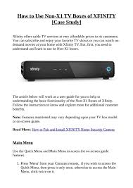 Get the x1 premier pro double play plan which includes netflix and premium channels for just $129.99/month for the first 12. How To Use Non X1 Tv Boxes Of Xfinity By Wendymurphy Issuu