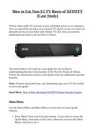 The racetrack is where we live. How To Use Non X1 Tv Boxes Of Xfinity By Wendymurphy Issuu