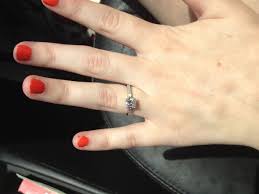 Round brilliant diamond platinum swan ring. Tiffany S Engagement Rings
