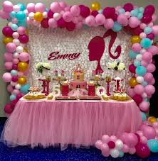 7th Birthday Theme Ideas For Girls Barbie Birthday Decoration Barbie Theme Party Barbie Party Decorations Birthday Party Theme Decorations