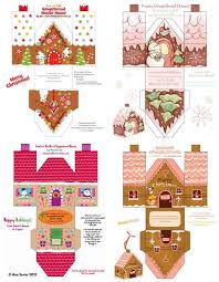 Free Printable Paper Gingerbread Houses To Make Christmas Paper Paper Crafts Crafts