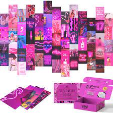 A versatile bedroom for creative sim teens; Amazon Com Vibrant Pink Wall Collage Kit Aesthetic Pictures 60 Set For Teen Girls Bedroom Dorm Room Decor Photo Collection 4x6 Inch Boujee Girl Neon Soft Pink Purple Boho Teens Wall Art Aesthetic