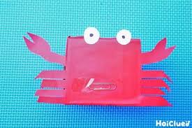 ひょうきん顏のイカ カニ 魚釣りで楽しめそうな製作遊び 保育や子育てが広がる 遊び と 学び のプラットフォーム ほいくる 手作りおもちゃ 魚釣り 学び