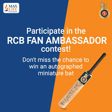 Contest it how and why? Max Life Insurance On Twitter Contest If You Live With The Same Passion As Rcbtweets Can Do Whatever It Takes To Protect Your Family Participate In The Rcb Fan Ambassador Contest