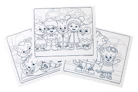 However, the binding is intact, and all text is legible. Crayola Color Wonder Daniel Tiger S Neighborhood Mess Free Coloring Pages Gift Walmart Com Walmart Com