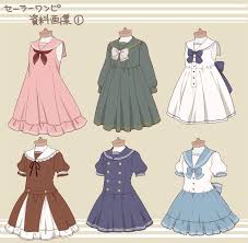 Image of 14 clear anime dresses how to draw. How To Draw Cute Anime Outfits Novocom Top