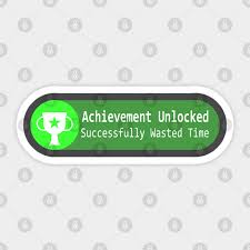 6 panel unstructured wool hat black leather strap with . Achievement Unlocked Time Achievement Aufkleber Teepublic De