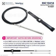 Seastar Ssc13414 Rack Pinion 14ft Mechanical Steering Cable Teleflex Marine Ebay