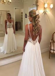 Romantic Wedding Dress Chiffon Wedding Dress Backless Wedding Dress A Line Wedding Dress W137 From Babystyle Wedding Dress Chiffon Backless Wedding Dress Ivory Chiffon Wedding Dress