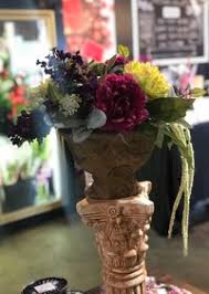 Check spelling or type a new query. Jewel Tone Pedestal Silk Arrangement The Flower Alley