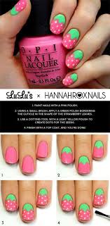 12 Easy Summer Nails Tutorials For Beginners Nicestyles Simple Nails Strawberry Nail Art Summer Nail Tutorials