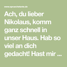 Songs & rhymes from germany. Ach Du Lieber Nikolaus Nikolaus Nikolausgedichte Gedacht