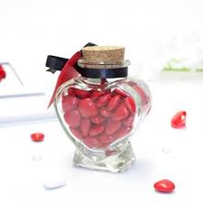 Contenant dragées mariage pas cher : Contenant A Dragees Coeur En Verre Pour Mariage