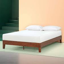 Zinus Wen 12 Inch Deluxe Wood Platform Bed No Box Spring Needed Wood Slat Support Cherry Finish Wood Platform Bed Best Platform Beds Platform Bed Frame