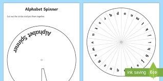 alphabet spinner game teacher made