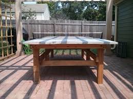 At doty & sons concrete, we make concrete ping pong tables that allow you to play table tennis outdoors any time you please. I Made A Concrete Ping Pong Table For The Garden Album On Imgur