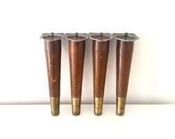Four Mid Century Modern Furniture Legs Vintage Tapered Wood Legs Antique Mcm Ottoman Legs Mode Mid Century Modern Wood Modern Wood Mid Century Modern
