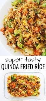 Super Tasty 15 Minute Quinoa Fried Rice Easy Healthy Dinner Recipe You Will Gladly Eat Every In 2020 Quinoa Recipes Healthy Health Dinner Recipes Quinoa Recipes Easy