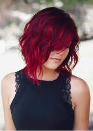 Modern Looks Of Redhead Long Bob Hairstyles For Ever Fashionable And Bold Lady To Sport Right Now Bob Is One Of The Bes Red Bob Hair Hair Styles Burgundy Hair